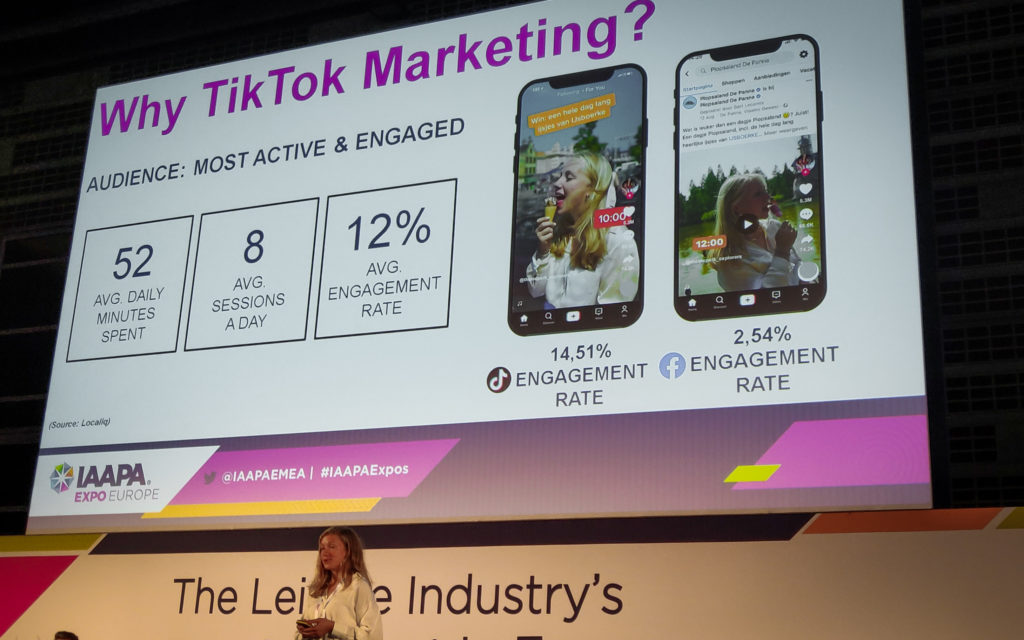 IAAPA échange TikTok Barcelone 2021, Charlotte Depuydt