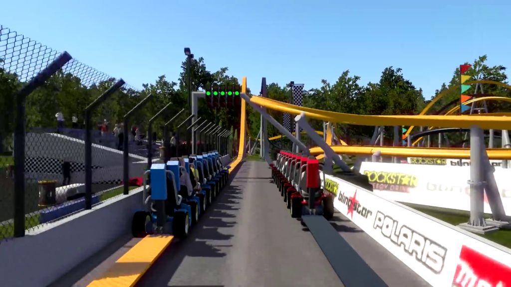 Intamin Hot Racer, Autodrome